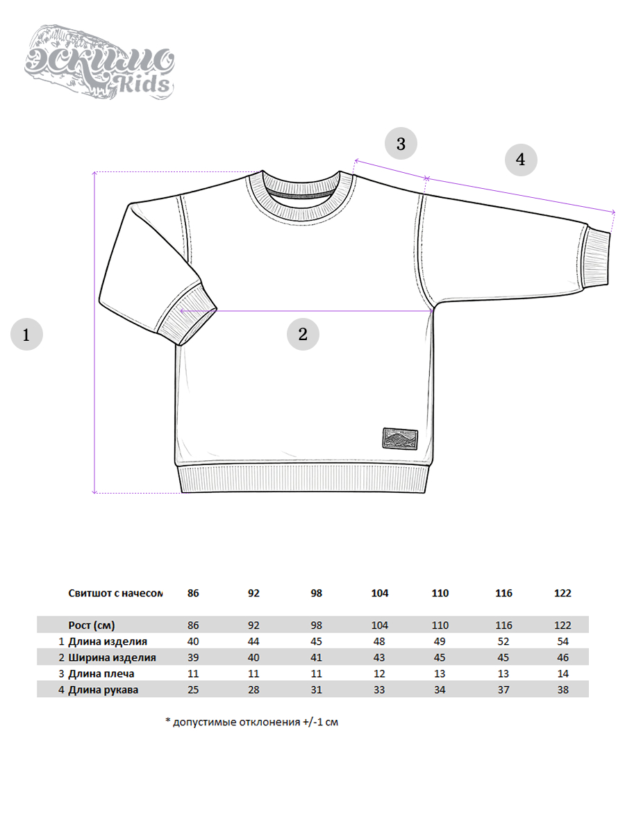 Свитшот Эскимо у-12-2001пудра - фото 6