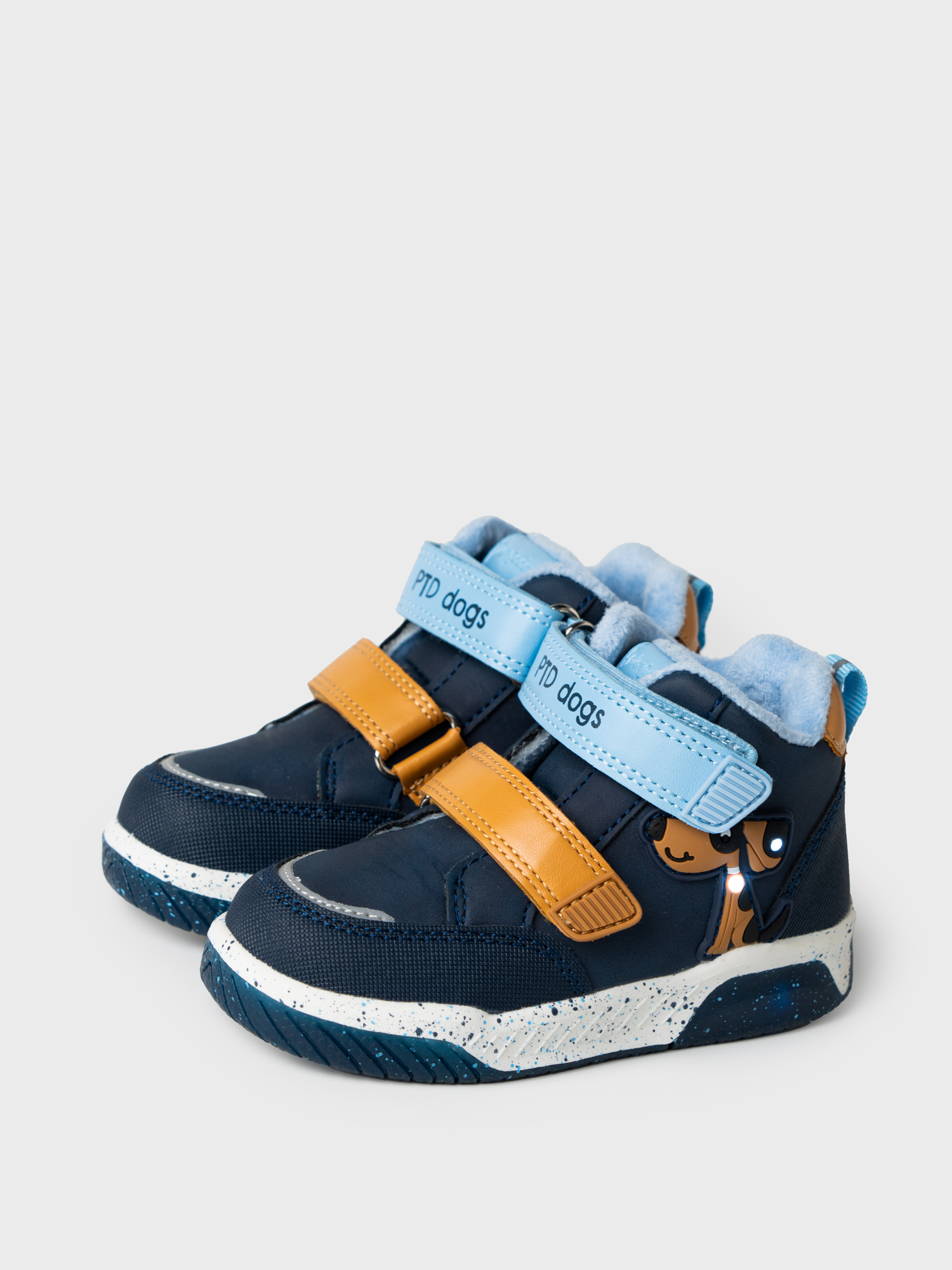 Изображение товара Высокие детские ботинки PlayToday 27 со светящимся элементом и защитой