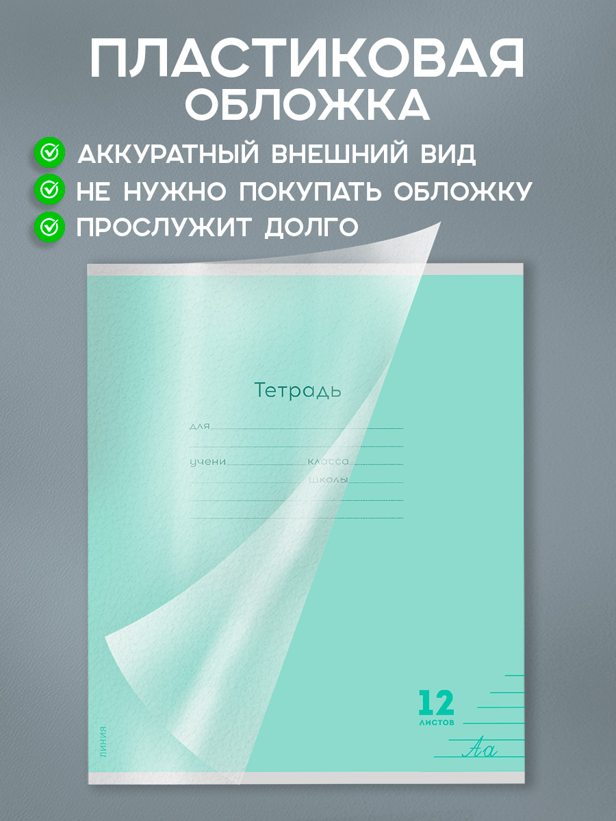 Тетрадь Prof-Press линейка 12 лист. 10 шт. - фото 2
