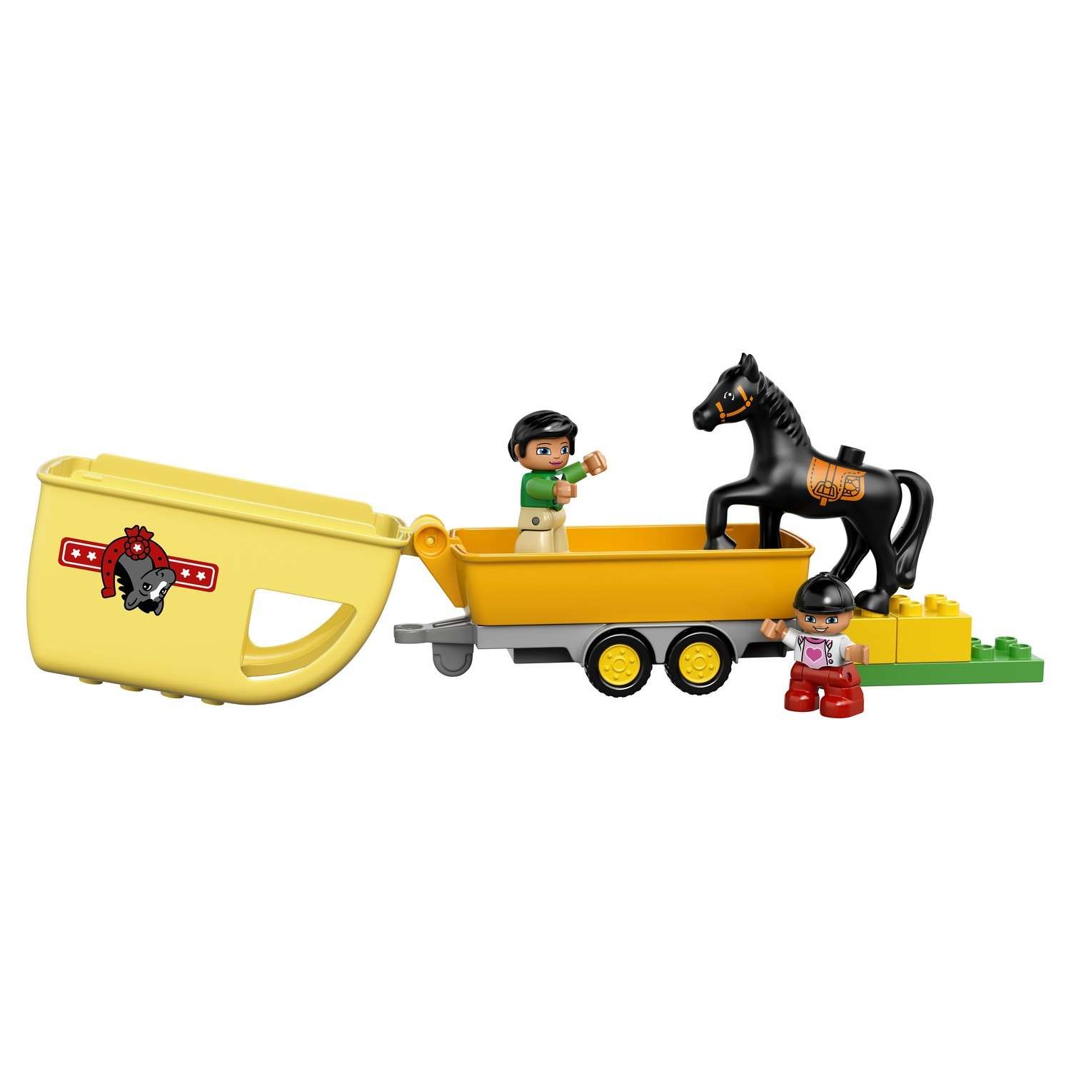 Конструктор LEGO DUPLO Трейлер для лошадок блочный - фото 8