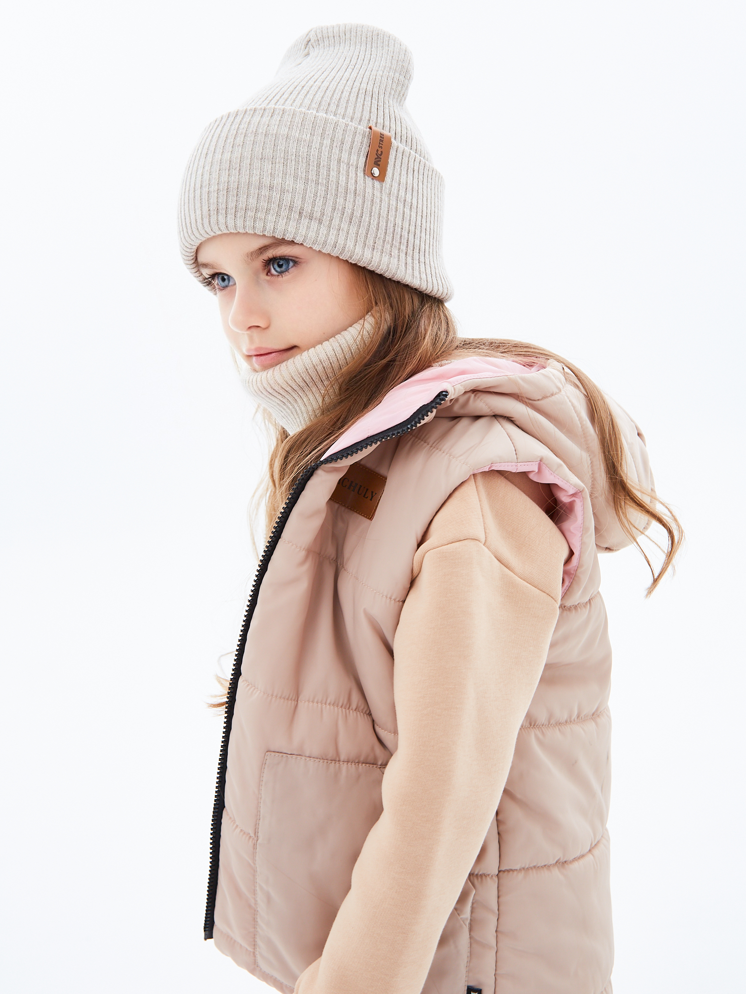 Шапка и снуд KUBRIO KU-H-52-lopataW-beige - фото 10