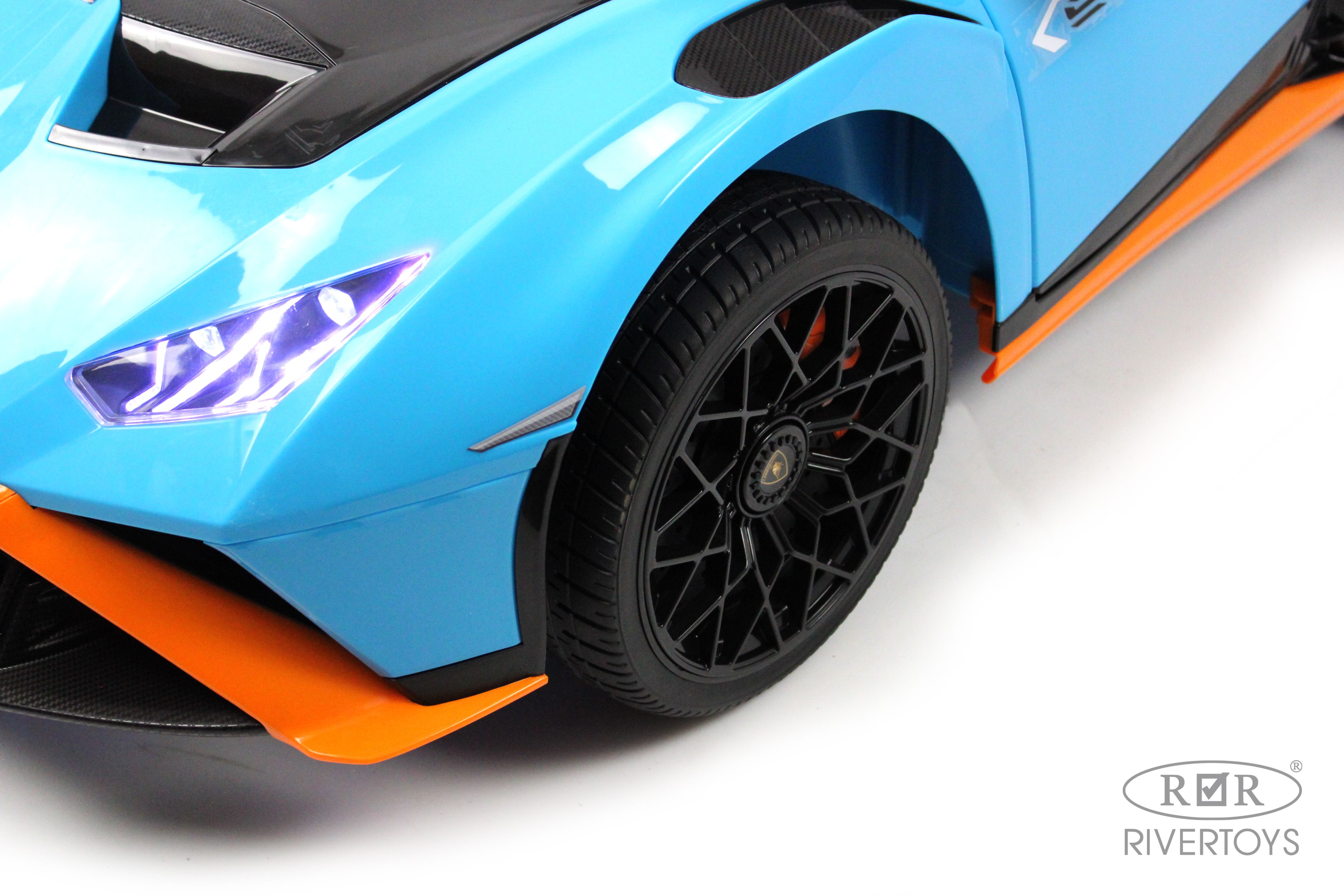 Электромобиль RIVERTOYS Lamborghini E888EE-BLUE С пультом ДУ - фото 10