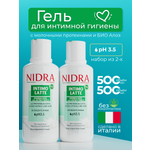 Гель для интимной гигиены NIDRA освежающий с молочными протеинами и алоэ 500 мл- 2 шт