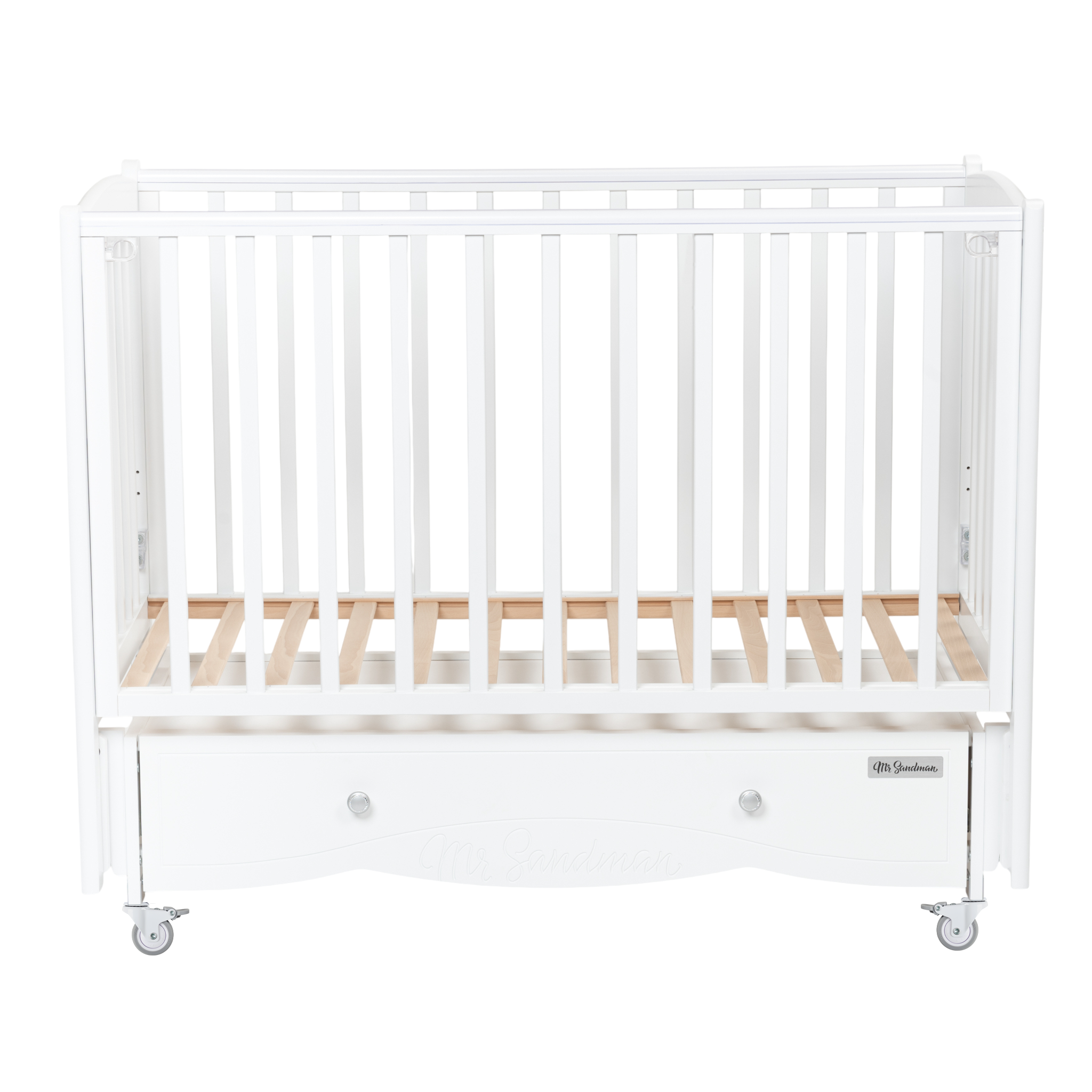 Детская кроватка Mr Sandman, универсальный маятник (белый) - фото 8
