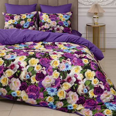 Комплект постельного белья SORRENTO DELUXE Малифисента евро 4 наволочки рис.3920-1+3637а-1
