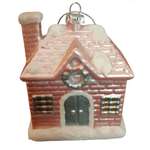 Ёлочное украшение Магия праздника Домик розовый 13 см