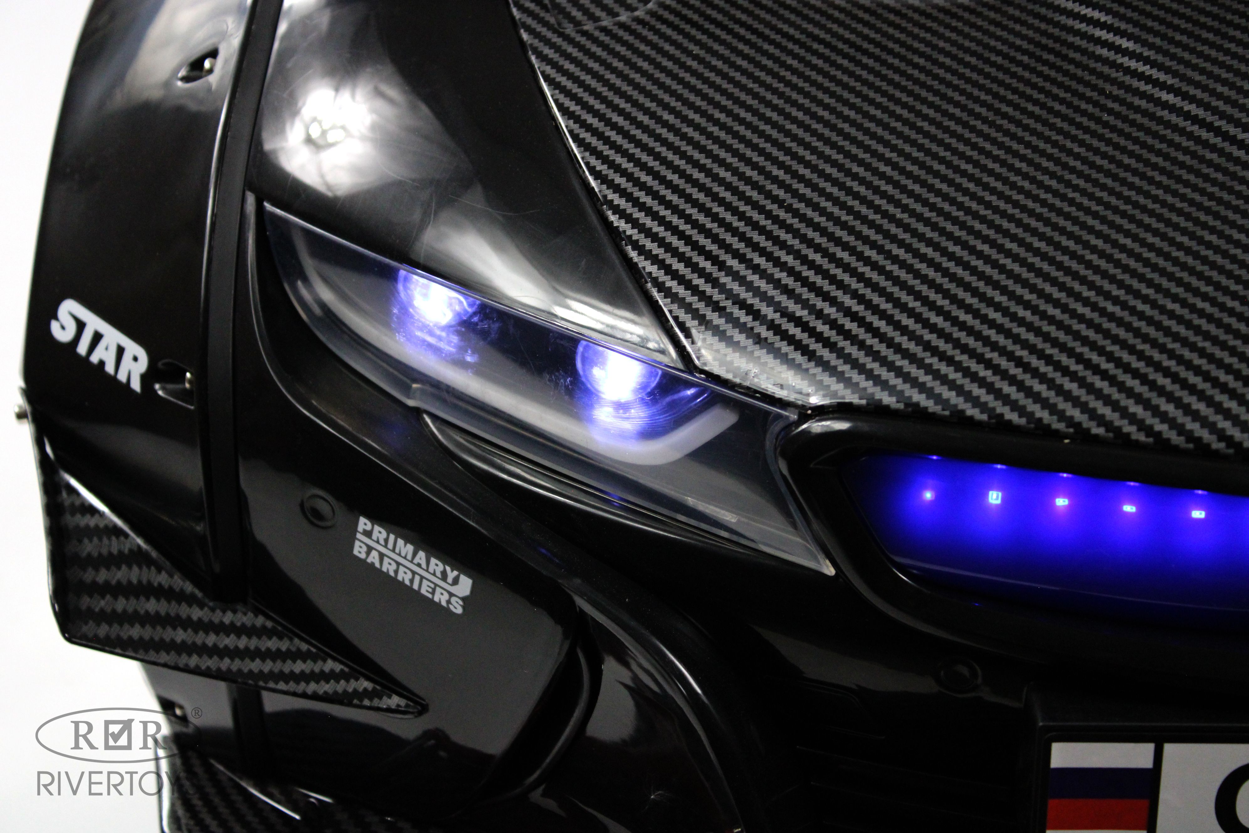 Электромобиль RIVERTOYS BMW G007GG-BLACK С пультом ДУ - фото 4
