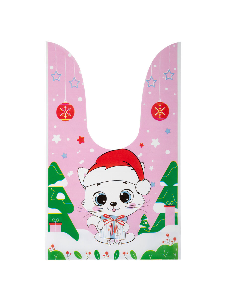 Пакет подарочный новогодний Золотая сказка пакетики для подарков и сладостей с зажимами набор 35 штук - фото 9