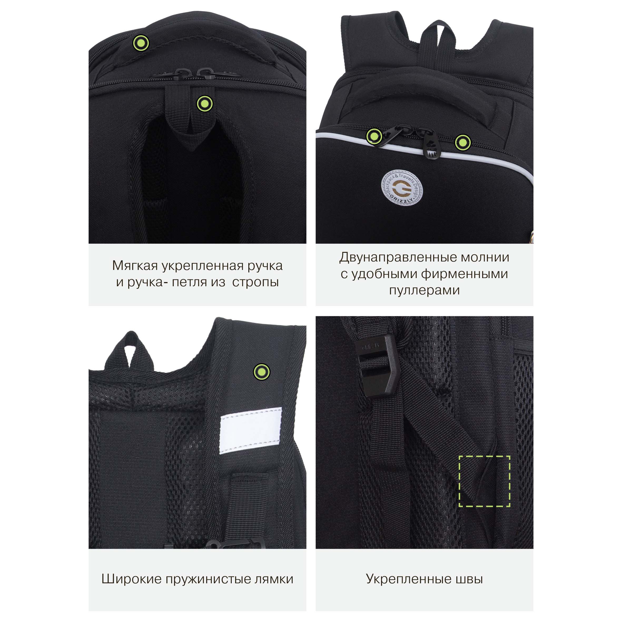 Ранец Grizzly Бантик - фото 15