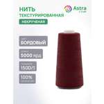 Нитки Astra Craft текстурированные некрученые обметочные 150D/1 5000 ярд 1 шт 123 бордовый