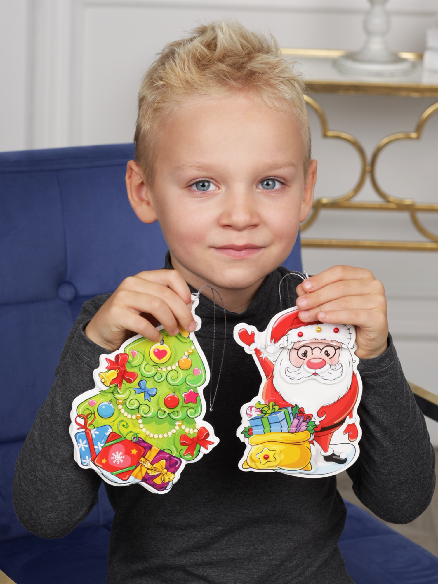 Набор для творчества Дрофа-Медиа Новогодние игрушки аппликация - фото 5