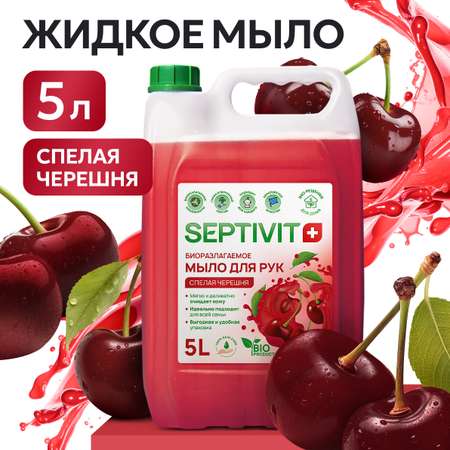 Мыло жидкое SEPTIVIT Спелая черешня 5200 г 5000 мл