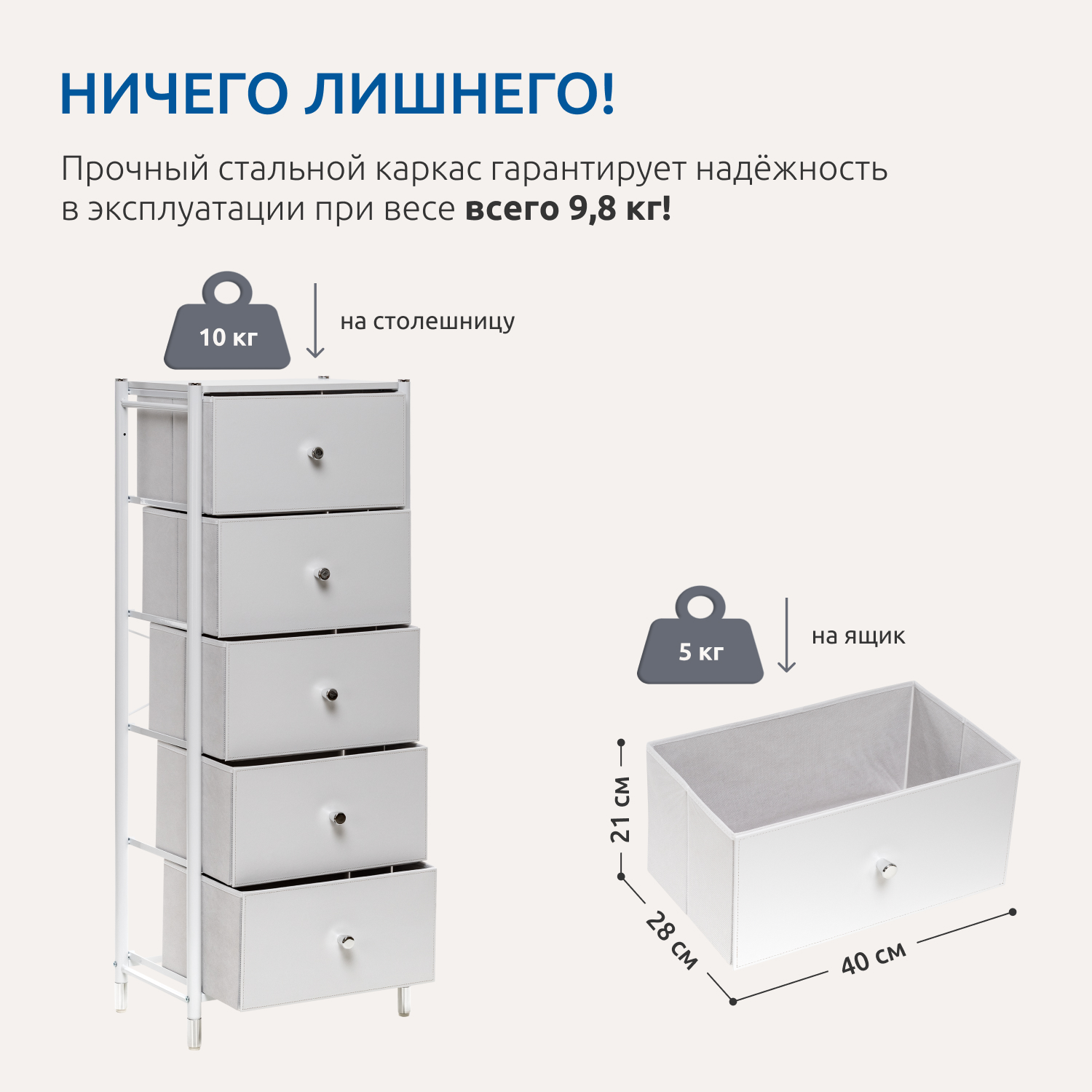 Комод Leset Комод (белый) - фото 7