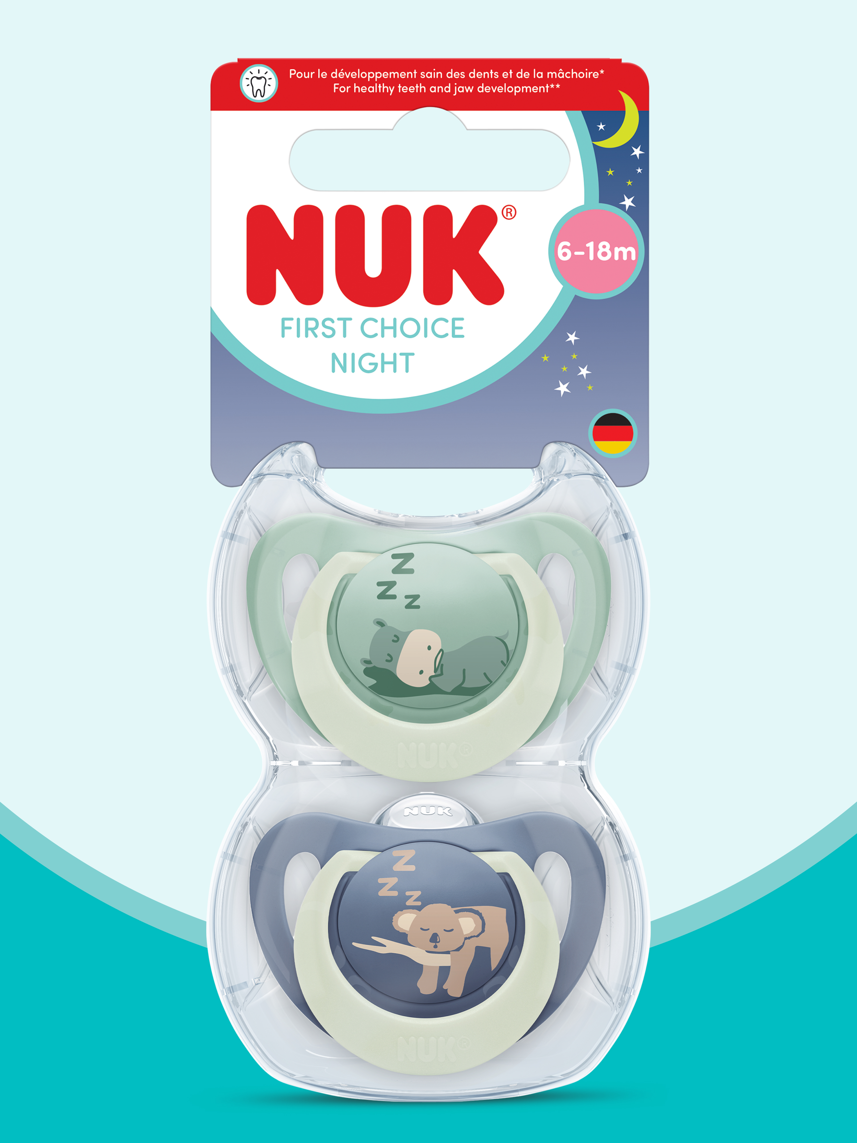 Пустышка Nuk силикон ортодонтическая от 6 мес. 2 шт. - фото 1