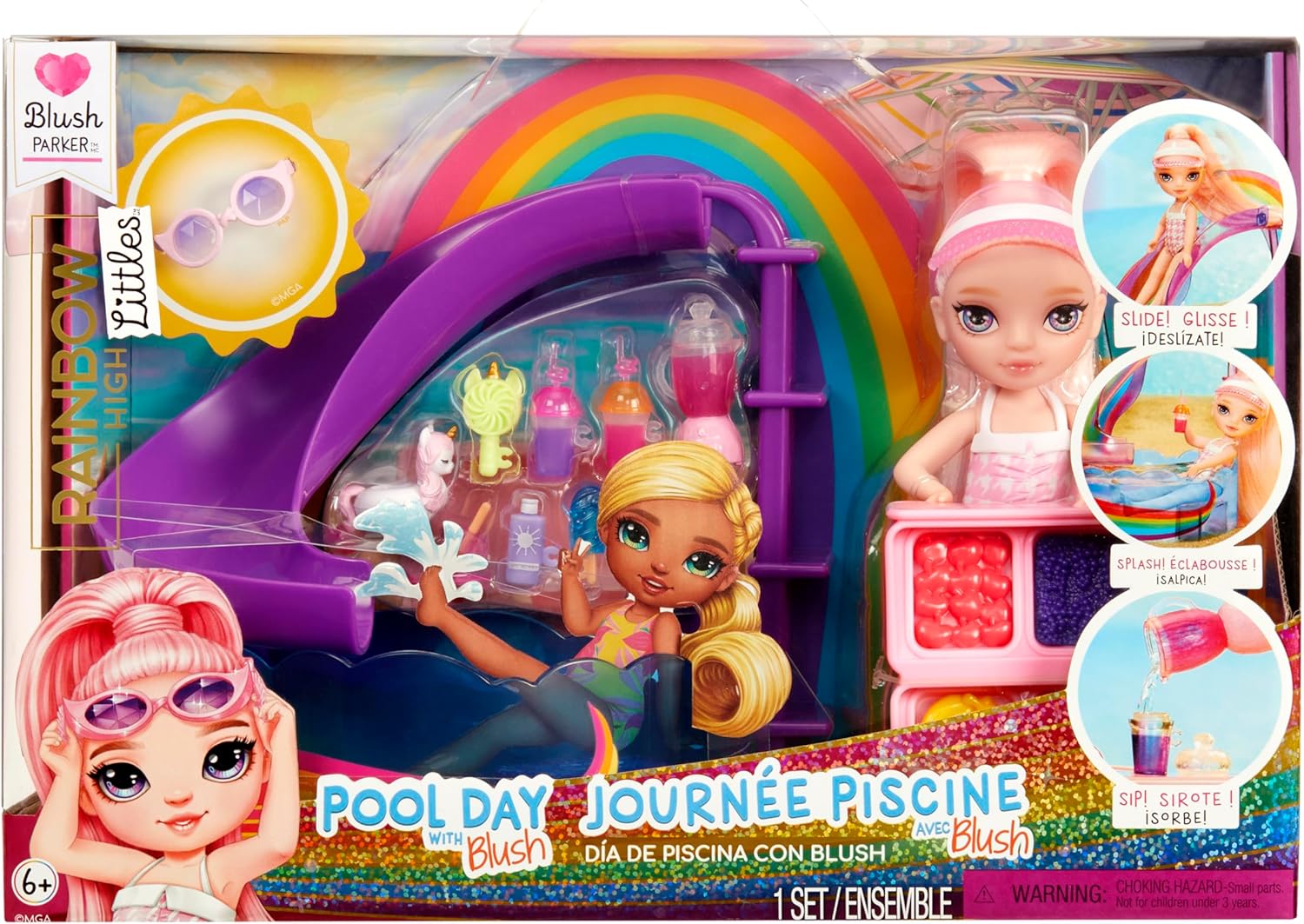 Кукла мини Rainbow High Littles Pool Day with Blush 522249EUC - фото 1