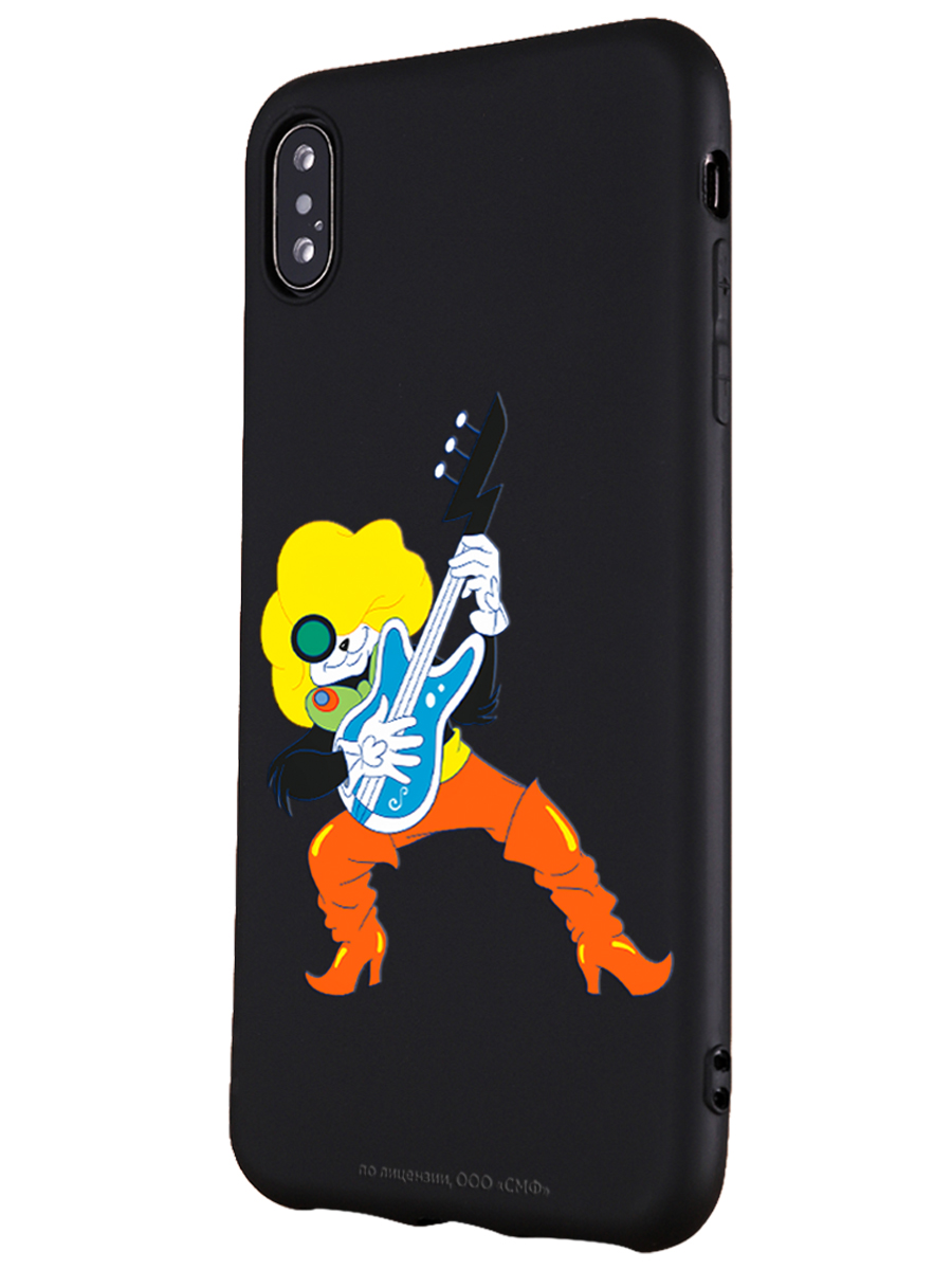Силиконовый чехол Mcover для смартфона Apple iPhone X XS Союзмультфильм Мы к вам заехали на час - фото 1