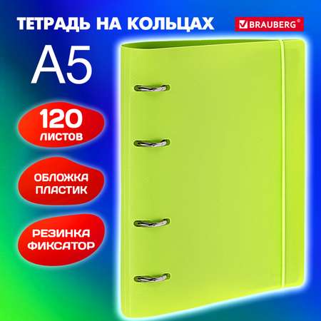 Тетрадь со сменным блоком Brauberg клетка 120 лист.