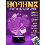 Ночник Светофей Корзинка с цветами
