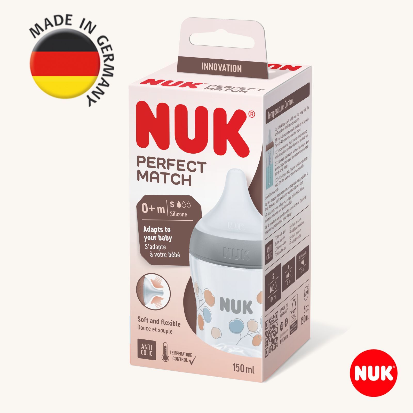 Бутылочка Nuk Natural Feeling 150 мл - фото 4