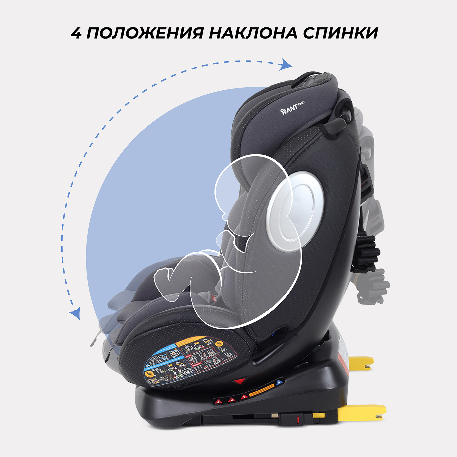Автокресло Rant Basic Twist Pro Isofix 0+/1/2/3 (0-36 кг) - фото 6
