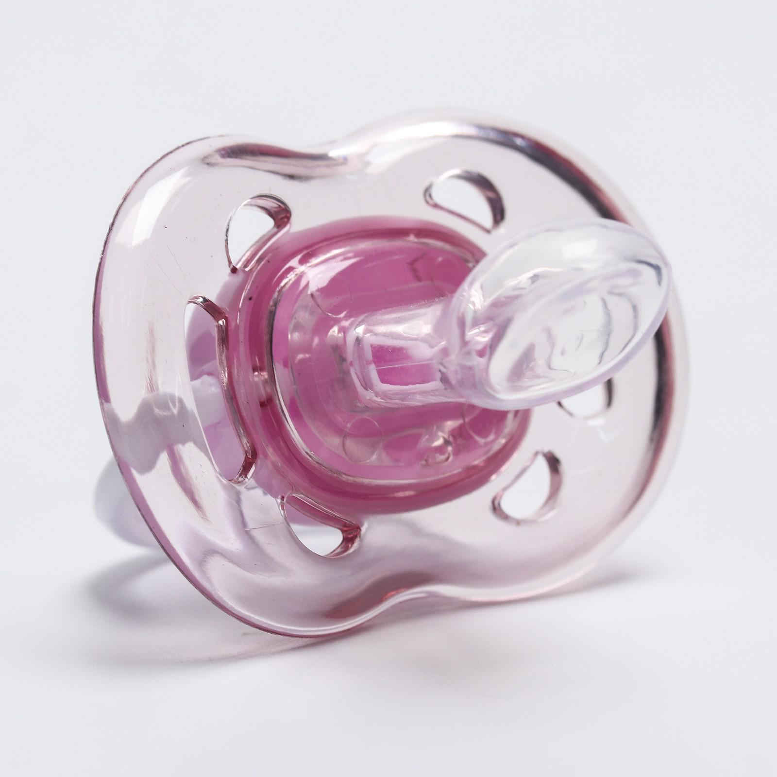 Пустышка Mum and Baby силикон ортодонтическая от 6 мес. 1 шт. - фото 4