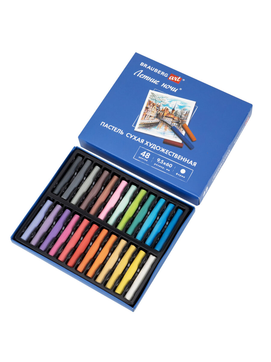 Пастель сухая Brauberg 48 шт. - фото 1