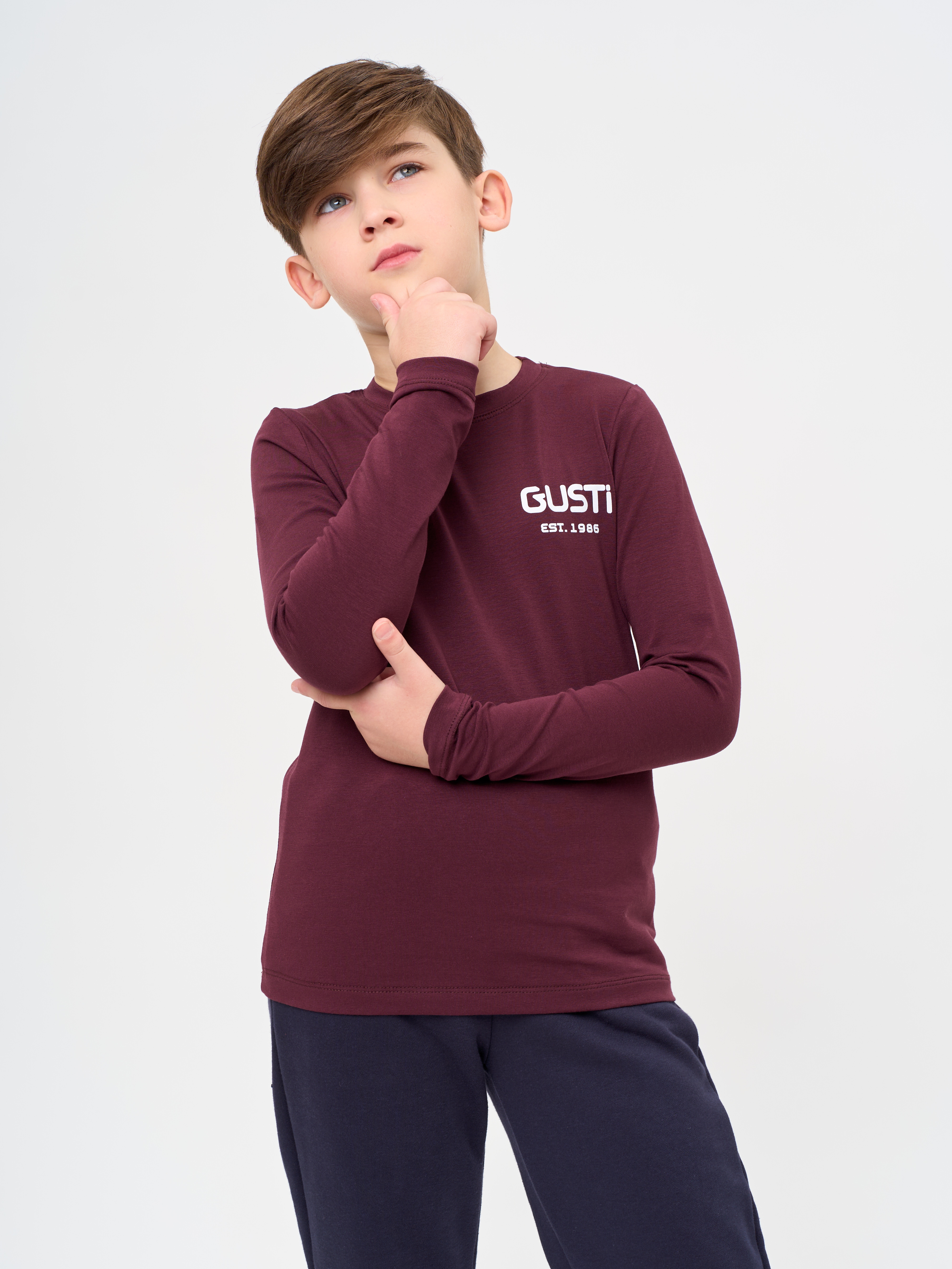 Лонгслив GUSTI GW5LS201-Bordeaux - фото 12