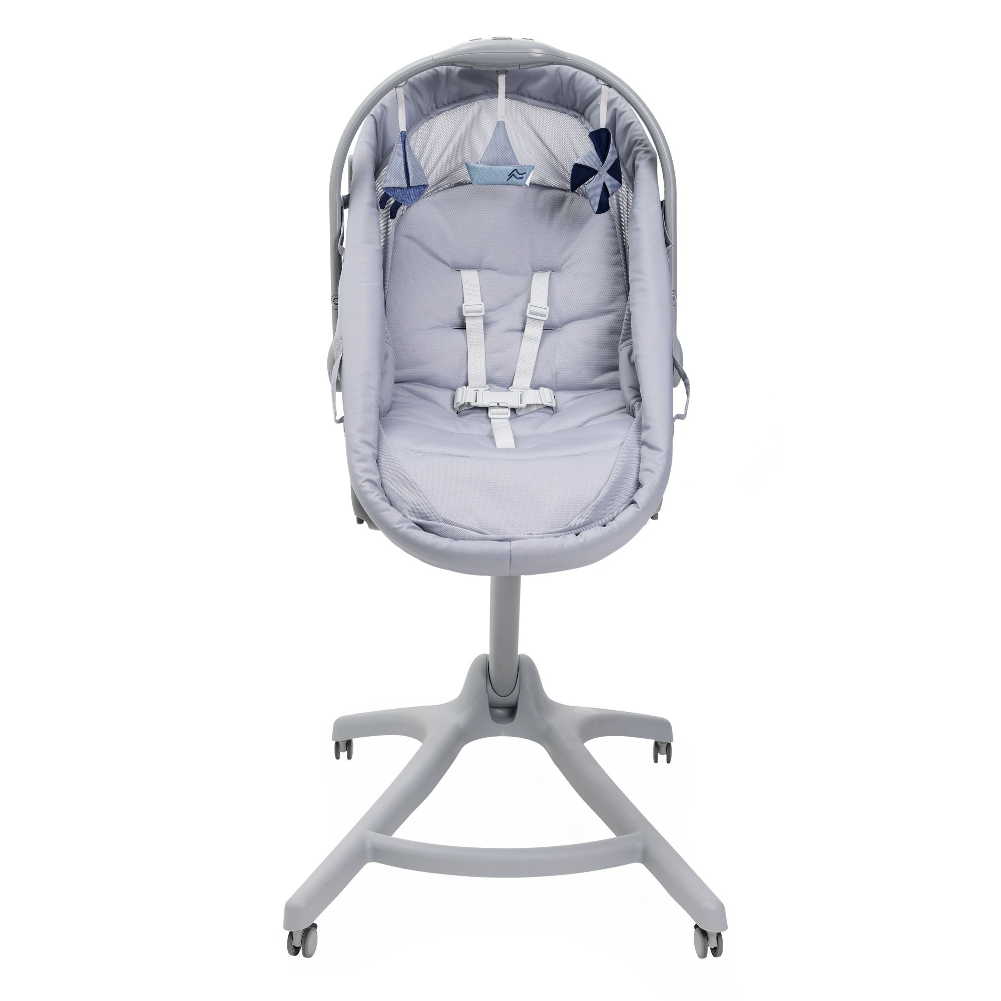 Детская кроватка Chicco Baby Hug Pro 5в1 c рождения до 3 лет Earl Grey овальная, без маятника - фото 14