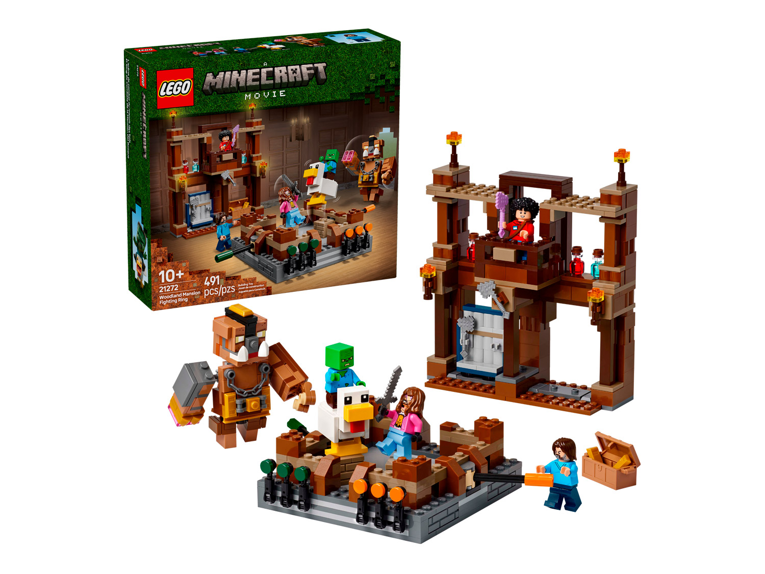 Конструктор LEGO Minecraft Movie Бойцовский ринг 491 дет. - фото 1