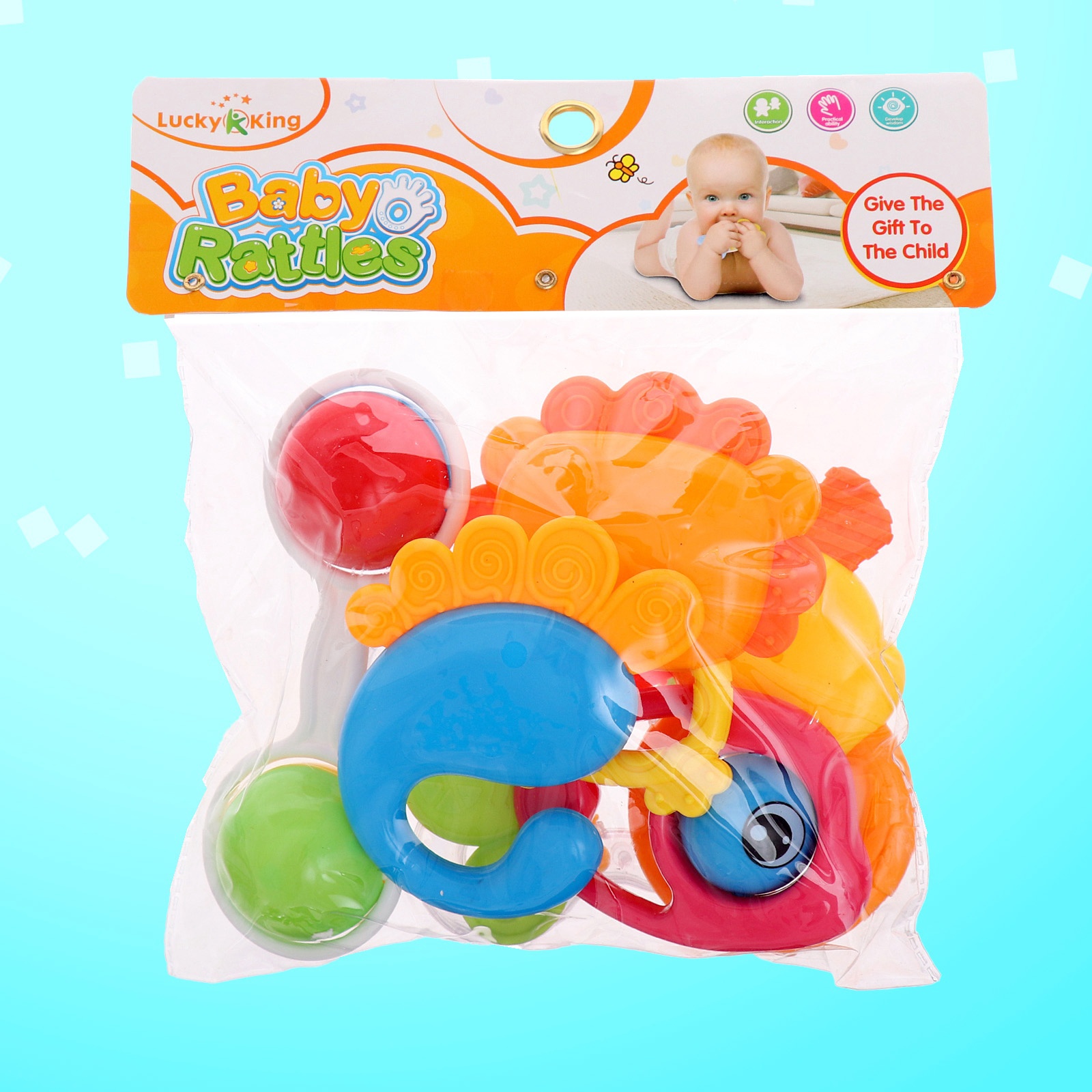 Игрушка Zabiaka погремушка Любимый малыш 6 штук - фото 6