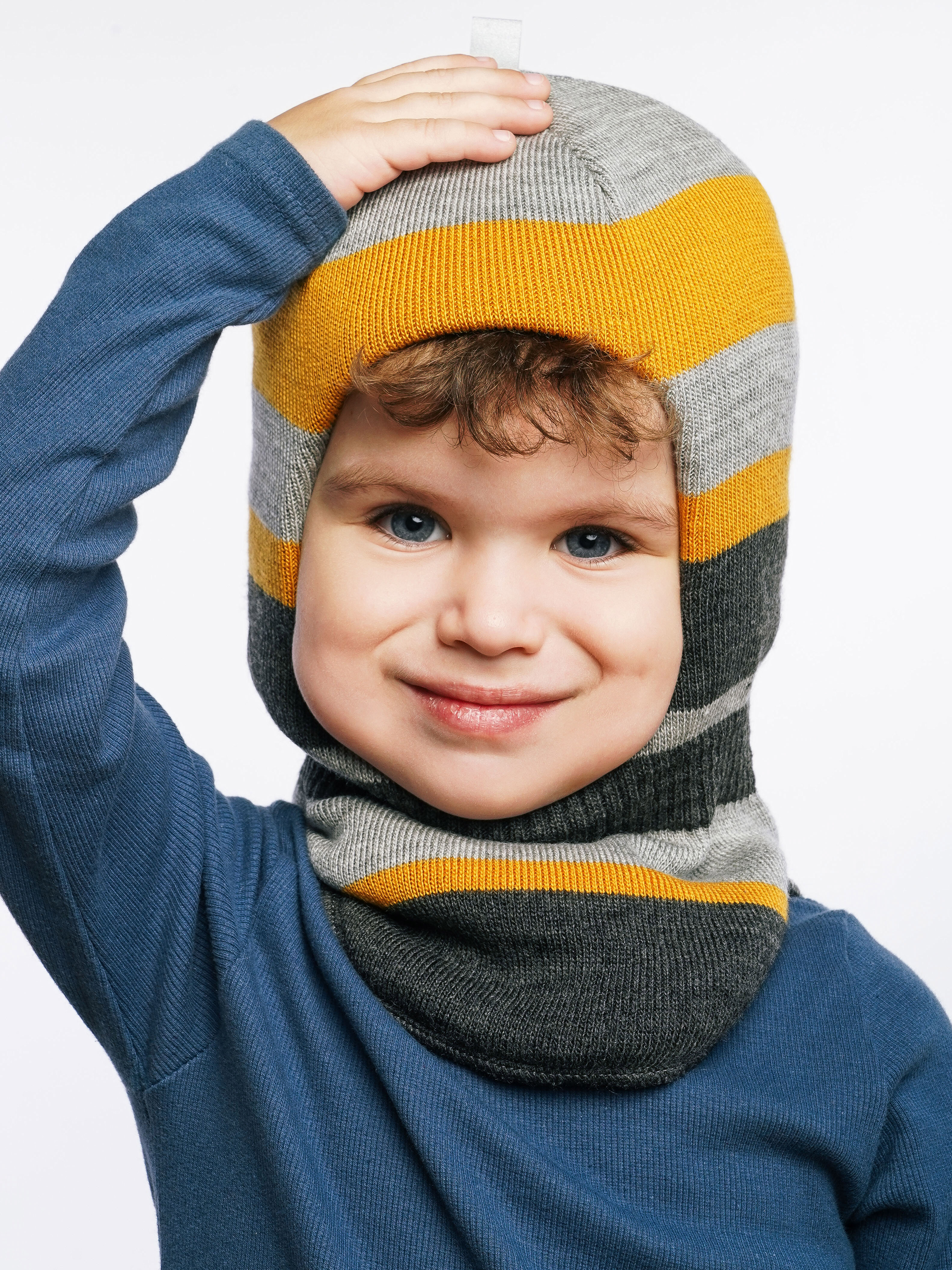 Шапка-шлем ПриКиндер U-W_232205 Цвет: Горчичный - фото 12