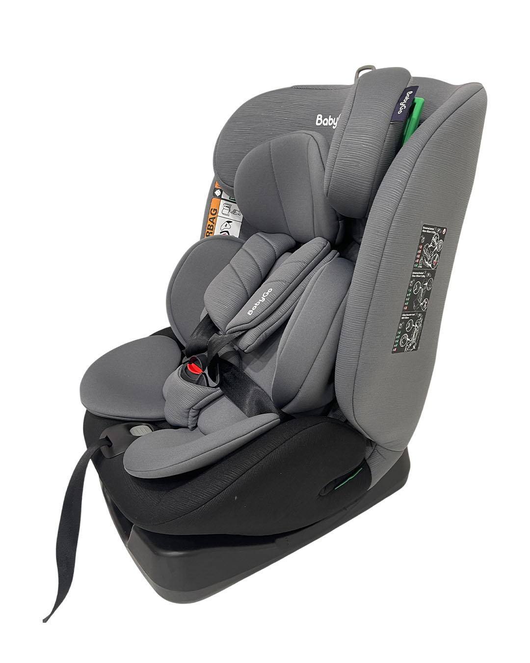Автокресло BabyGo 4-Stage 0+/1/2/3 (0-36 кг) серый - фото 3