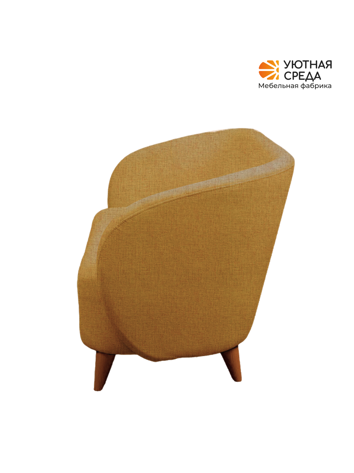 Диван Уютная среда желтая рогожка оранжевый - фото 14