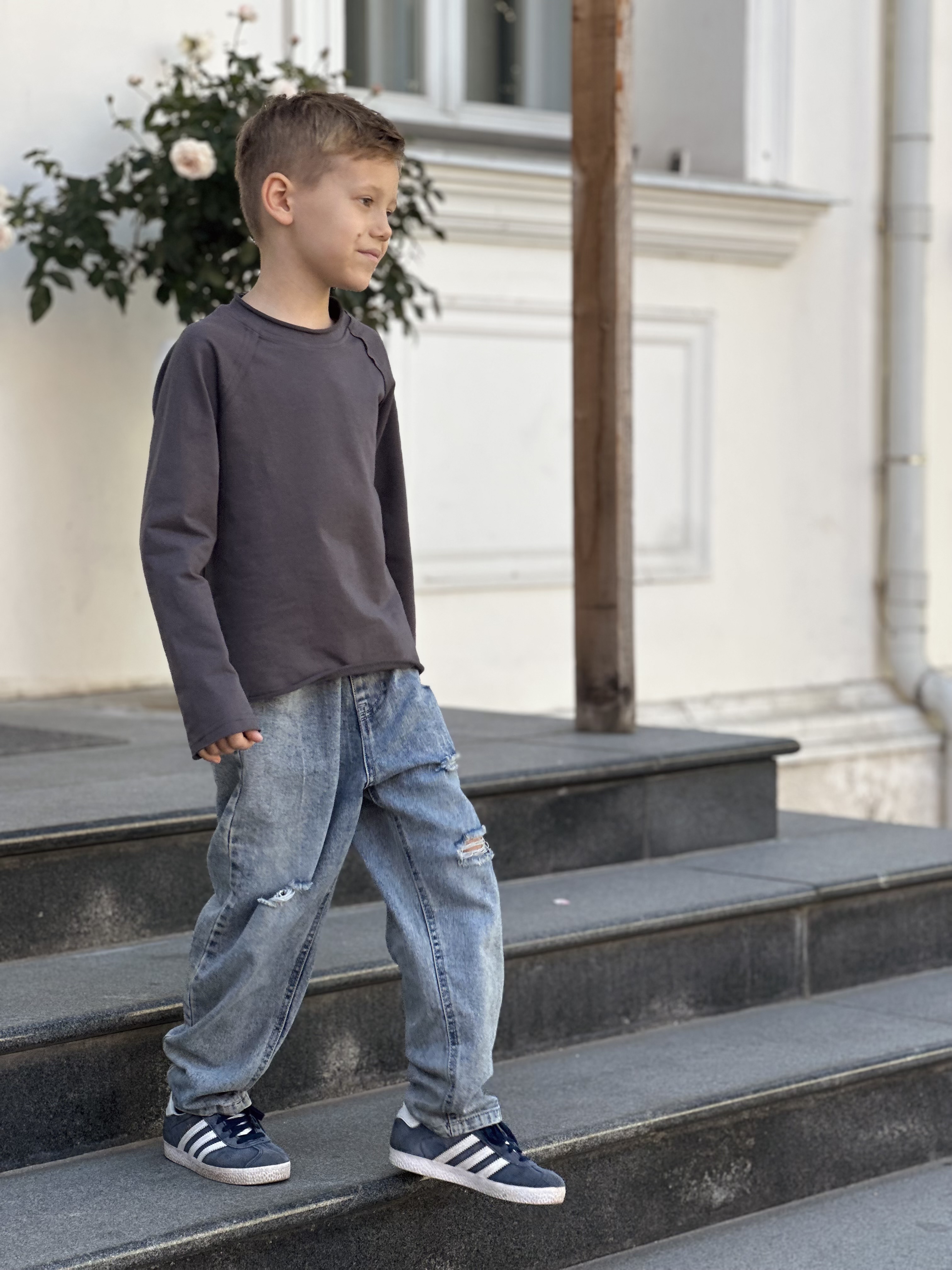 Лонгслив МОЛОДОСТЬ ГОВОРИТ графитлонг - фото 5