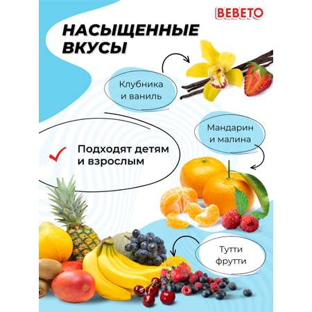 Мармелад жевательный Bebeto Ассорти 4 вида по 75 грамм