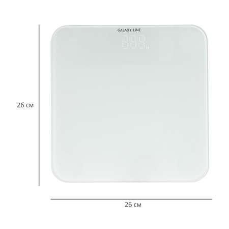 Весы напольные электронные Galaxy LINE GL4814/белый
