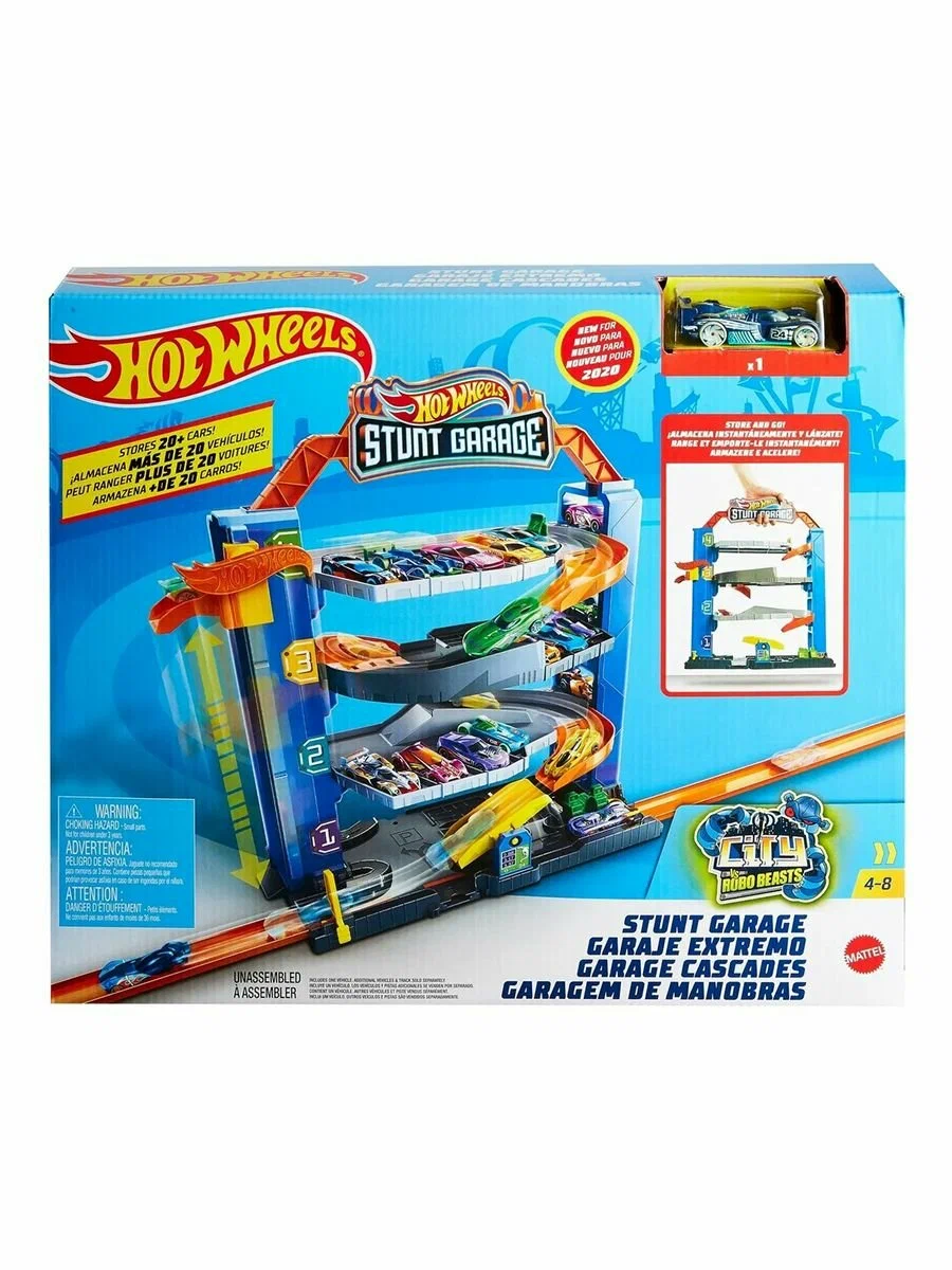 Трек Hot Wheels City Stunt Garage GNL70 - фото 14