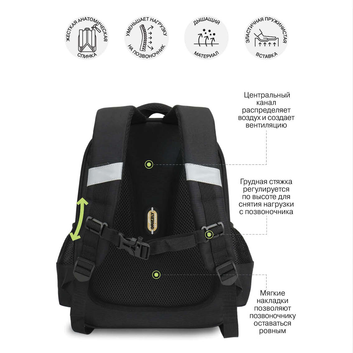 Ранец Grizzly для девочки - фото 8