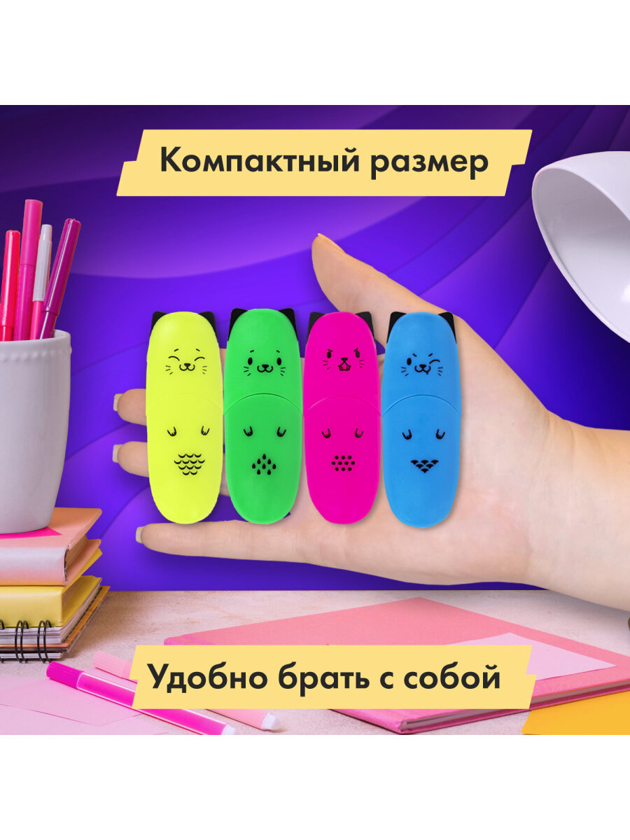 Текстовыделители Brauberg 6 цв. - фото 2