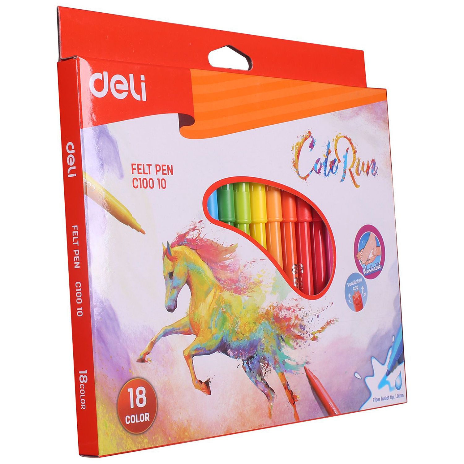 Фломастеры Deli 18 цв. - фото 2