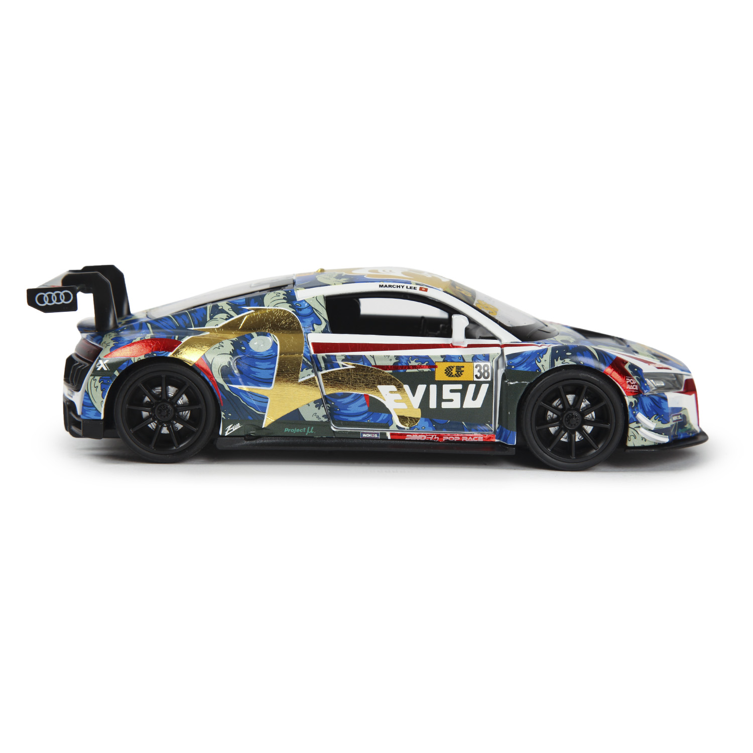 Автомобиль Mobicaro Audi R8 LMS 2015 Gold dragon 1:32 664992(O) - фото 7