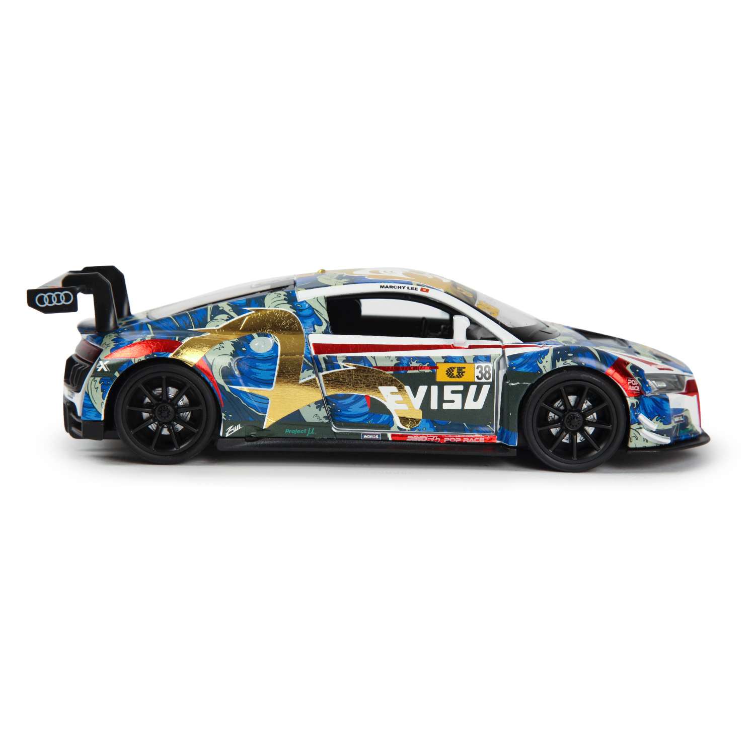 Автомобиль Mobicaro Audi R8 LMS 2015 Gold dragon 1:32 664992(O) - фото 7