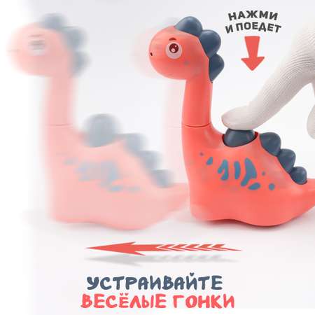 Игрушка TIPTOPOLIS каталка Динозаврик розовый