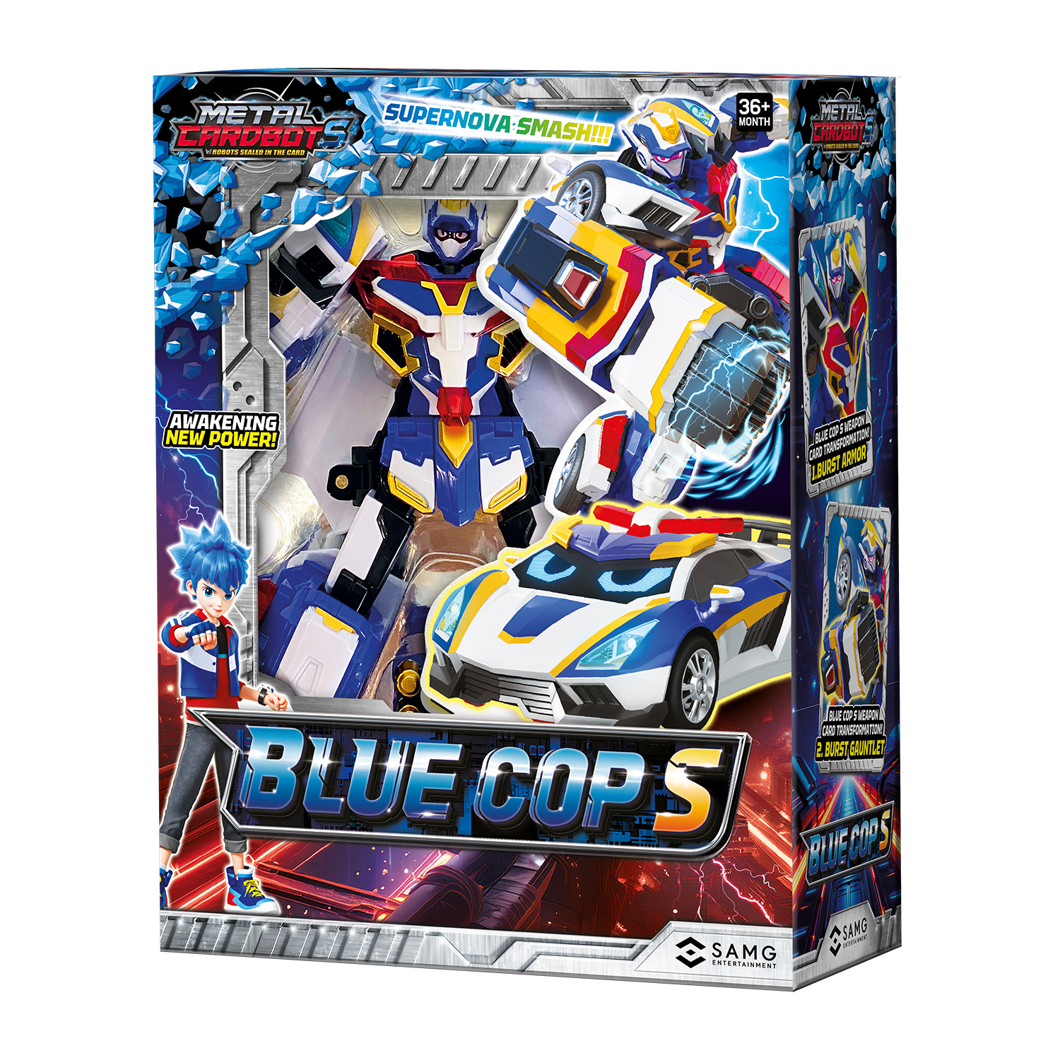 Фигурка METAL-CARDBOT Блю Коп - фото 13