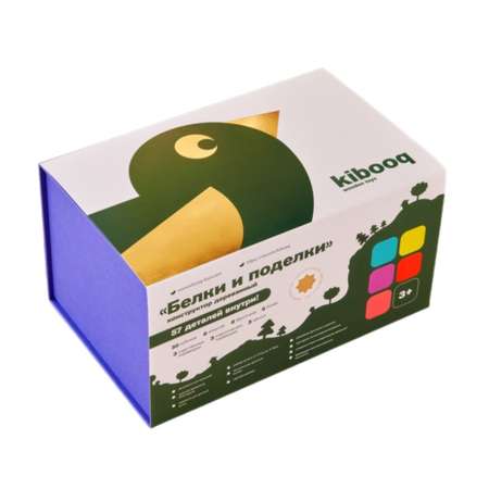 Конструктор kibooq Белки и поделки деревянный