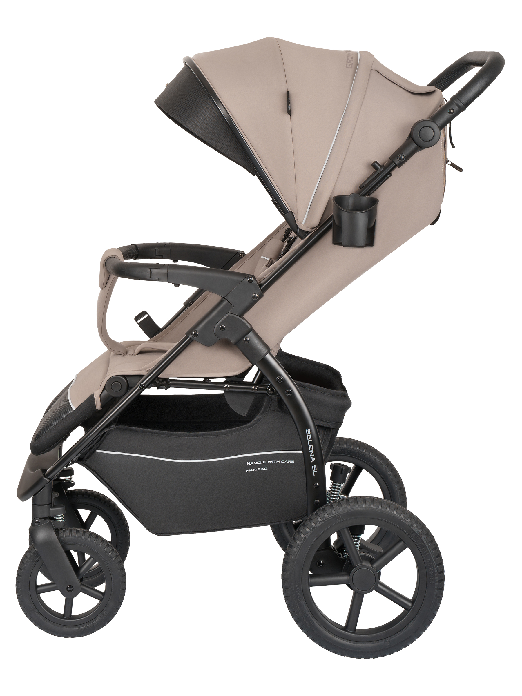 Коляска прогулочная JOVOLA Selena SL, всесезонная бежевый - фото 19
