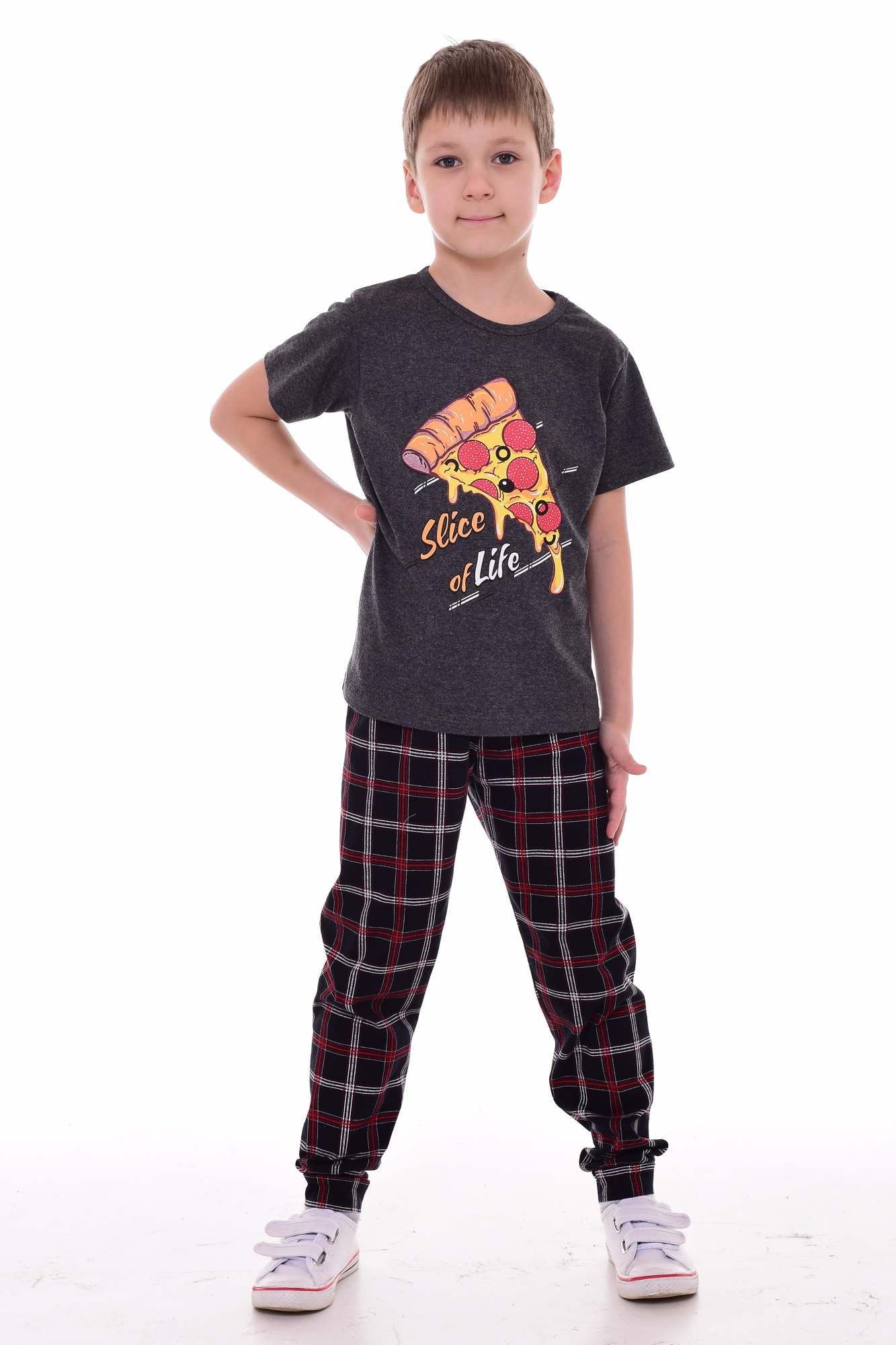 Пижама Новое кимоно 11-051 (темно-серый) [НК] - фото 3