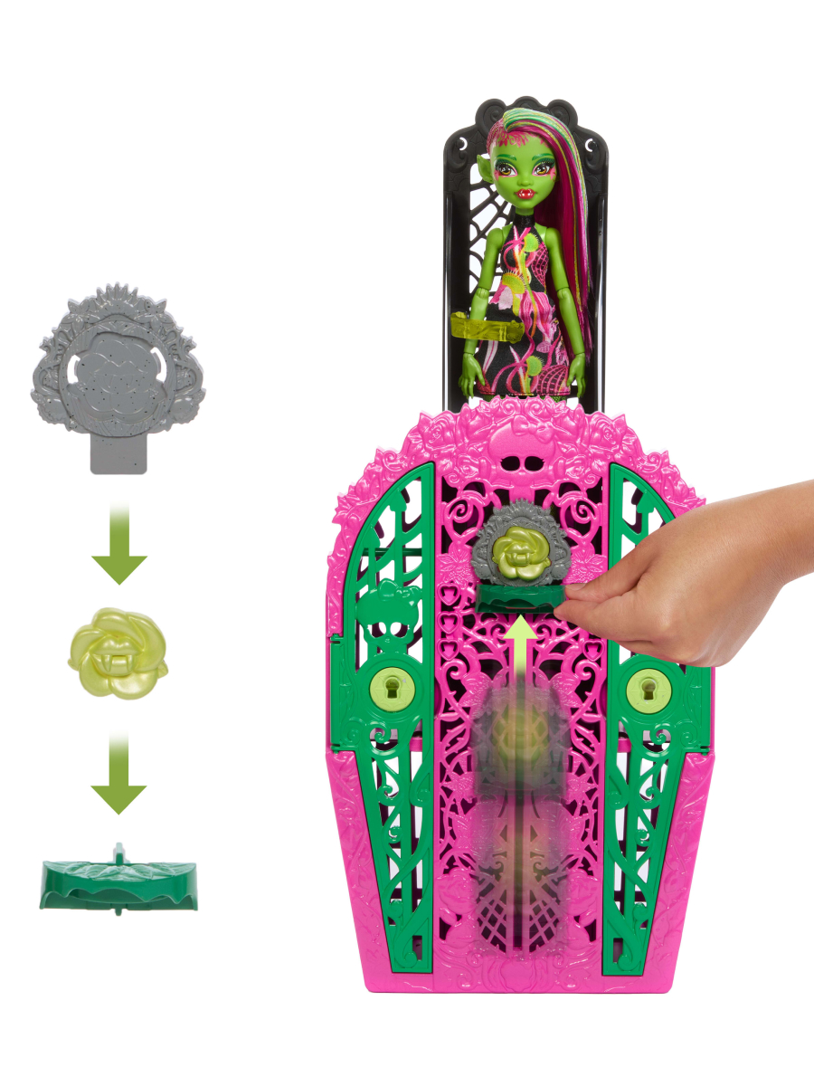 Кукла модельная Monster High Skulltimate Secrets Венера HYT75 - фото 6