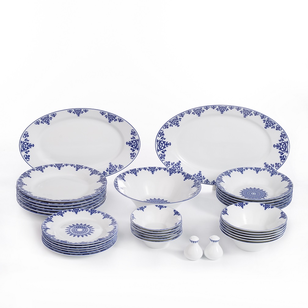 Сервиз столовый Zarin Porcelain Industries на 6 персон Shahrzad Samarkand 35 предметов - фото 1