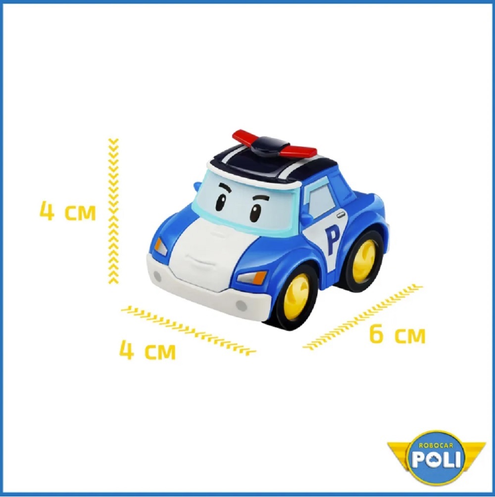 Автомобиль ТОТОША Робот спасатель Robocar Poli 1:72 330 - фото 4